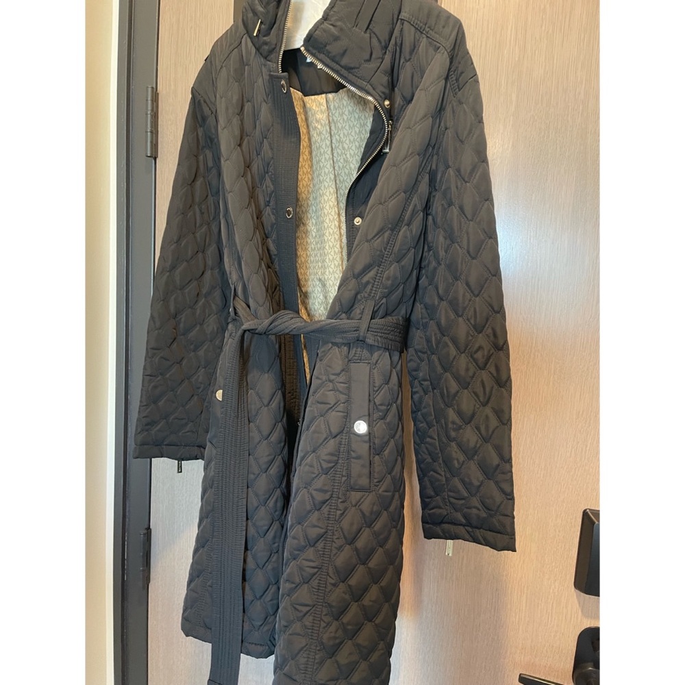 Black Quilted Michael Kors Jackets - Size 1X